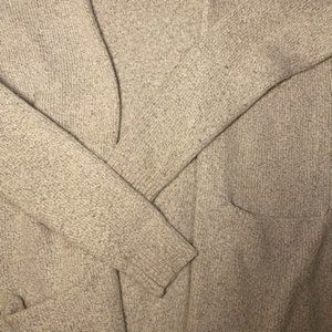 Oversized Grey Knit Cardigan